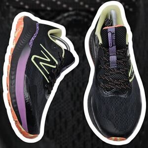 New Balance Dynasoft Nitrel v5 Women's 9 D Black Purple Trail Running Shoes Wide